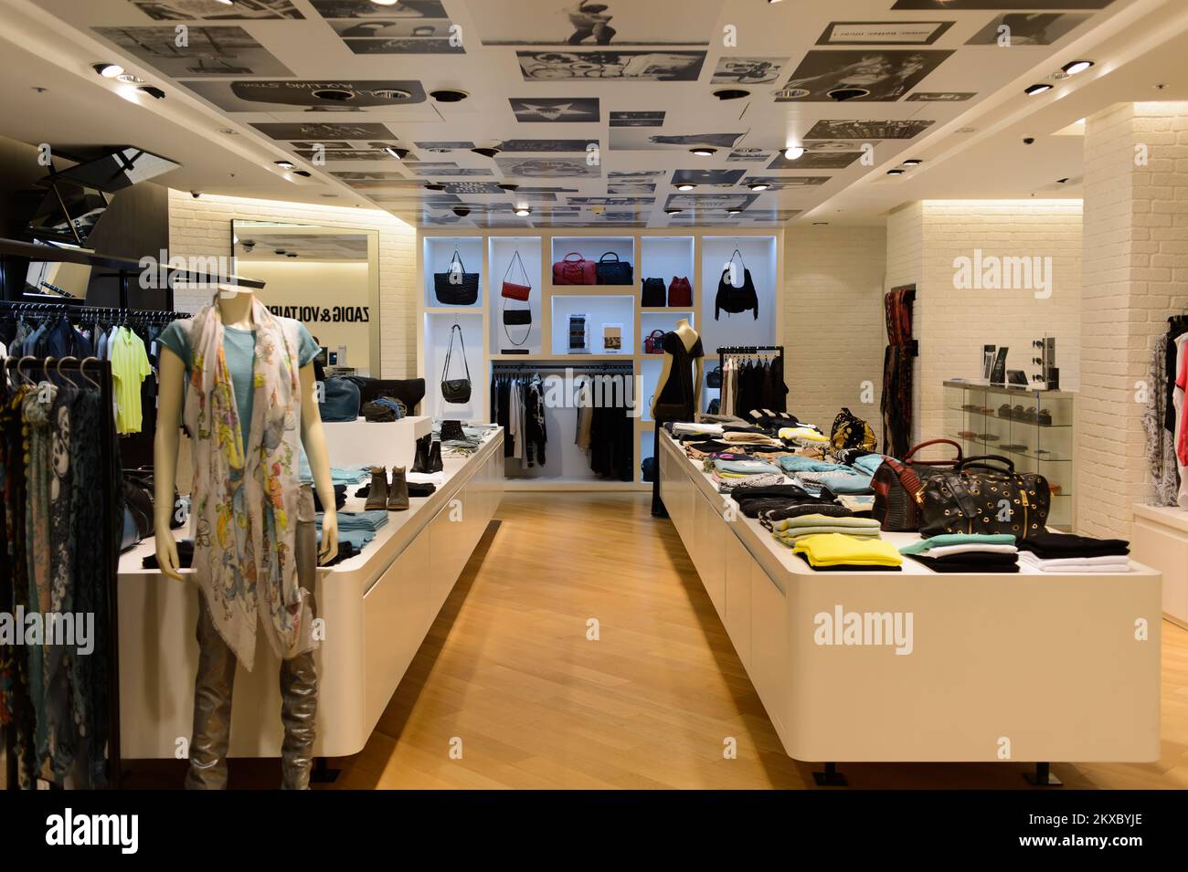 HONG KONG JUNE 01, 2015 Hong Kong shopping mall interior. Hong Kong