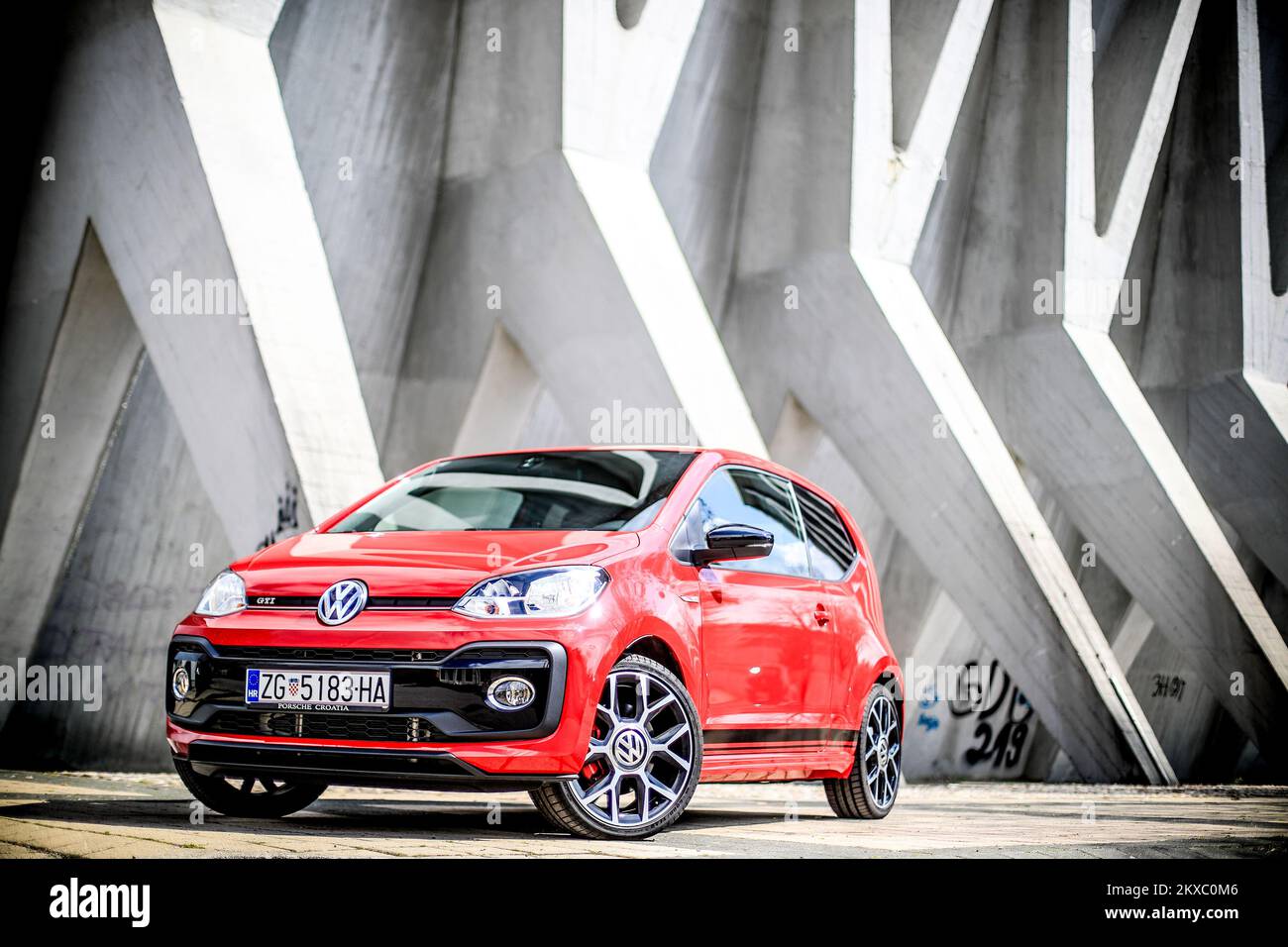 29.03.2019., Zagreb, Croatia - Car Volkswagen UP GTI. Photo: Slavko Midzor/PIXSELL Stock Photo