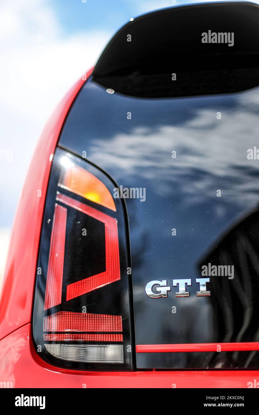 29.03.2019., Zagreb, Croatia - Car Volkswagen UP GTI. Photo: Slavko Midzor/PIXSELL Stock Photo