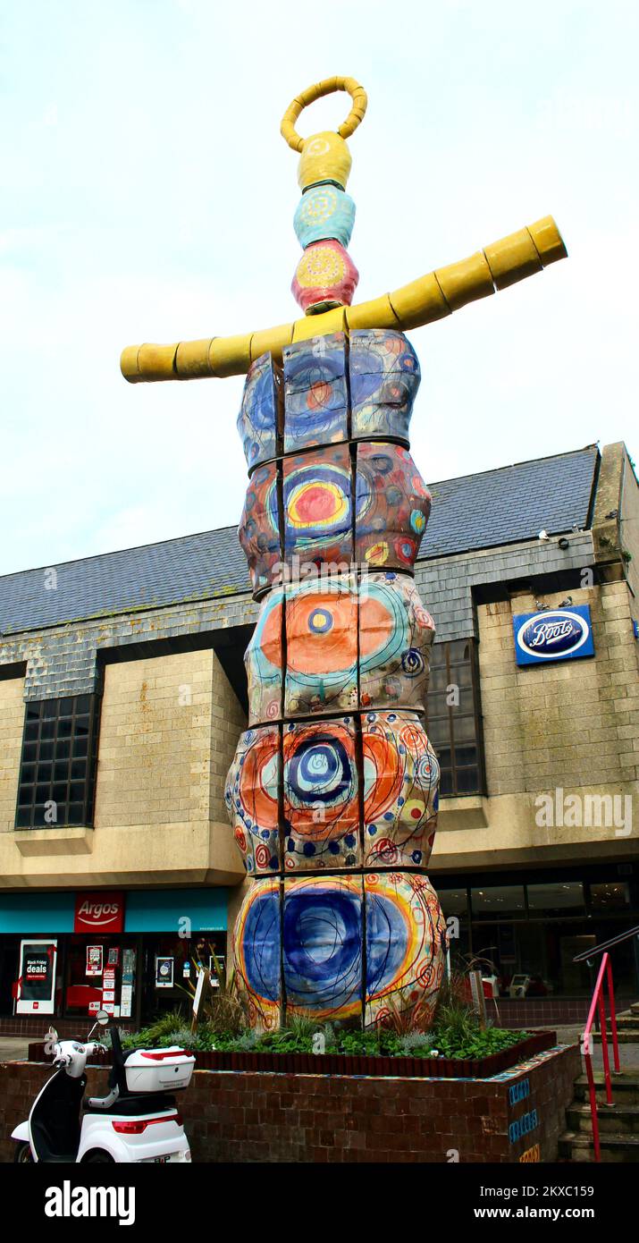 Suzan Vagoose Earth Goddess Sculpture, St Austell, Cornwall, England, UK Stock Photo Alamy