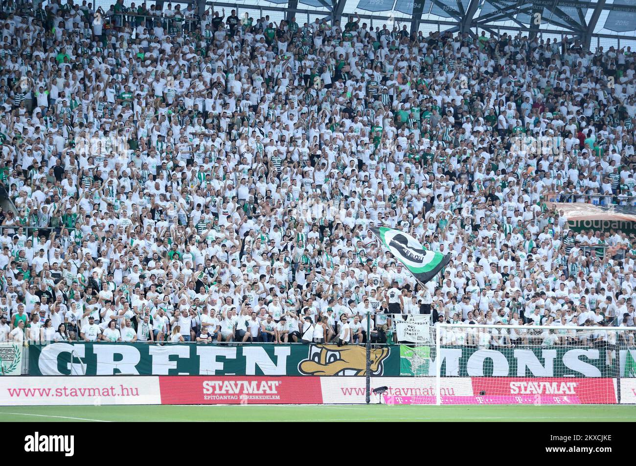 BUDAPEST, HUNGARY - SEPTEMBER 29: Oleksandr Zubkov of Ferencvarosi TC  controls the ball during the UEFA Champions League Play-Offs Second Leg  match between Ferencvarosi TC and Molde FK at Ferencvaros Stadium on