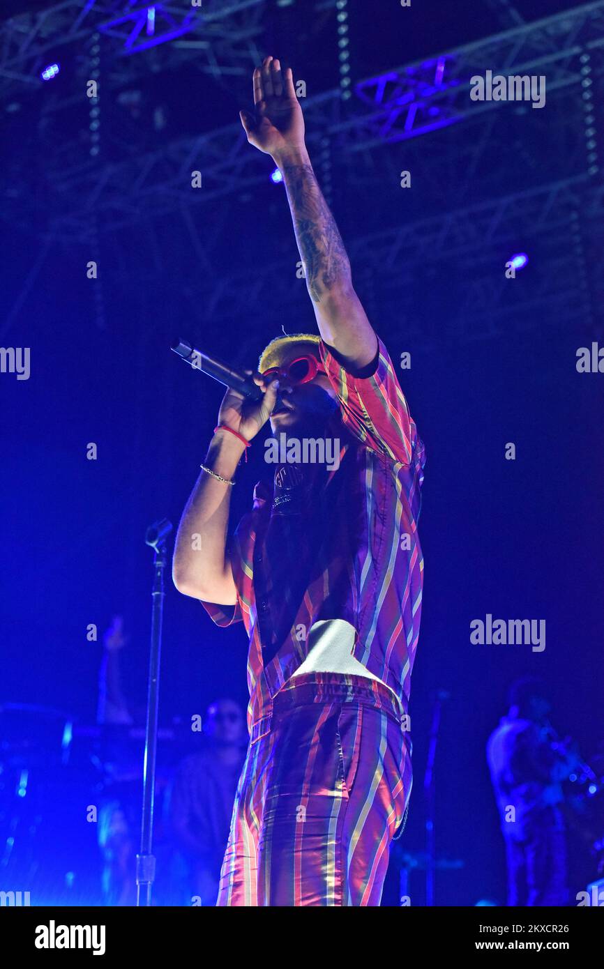 28.08.2019., Pula, Croatia - U.S singer and rapper Anderson .Paak opened Dimensions Festival in Arena Photo: Dusko Marusic /PIXSELL Stock Photo