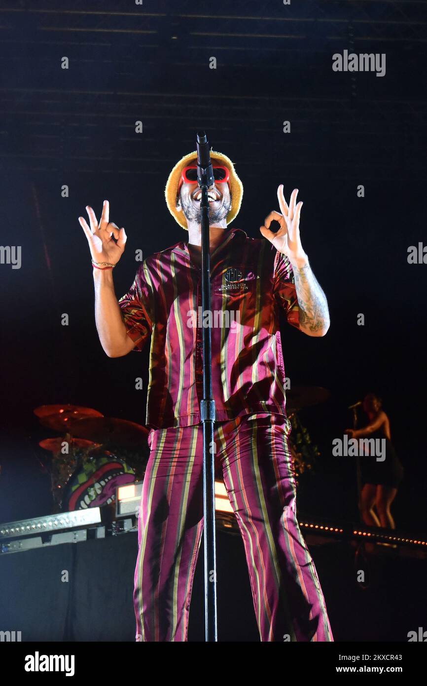 28.08.2019., Pula, Croatia - U.S singer and rapper Anderson .Paak opened Dimensions Festival in Arena Photo: Dusko Marusic /PIXSELL Stock Photo