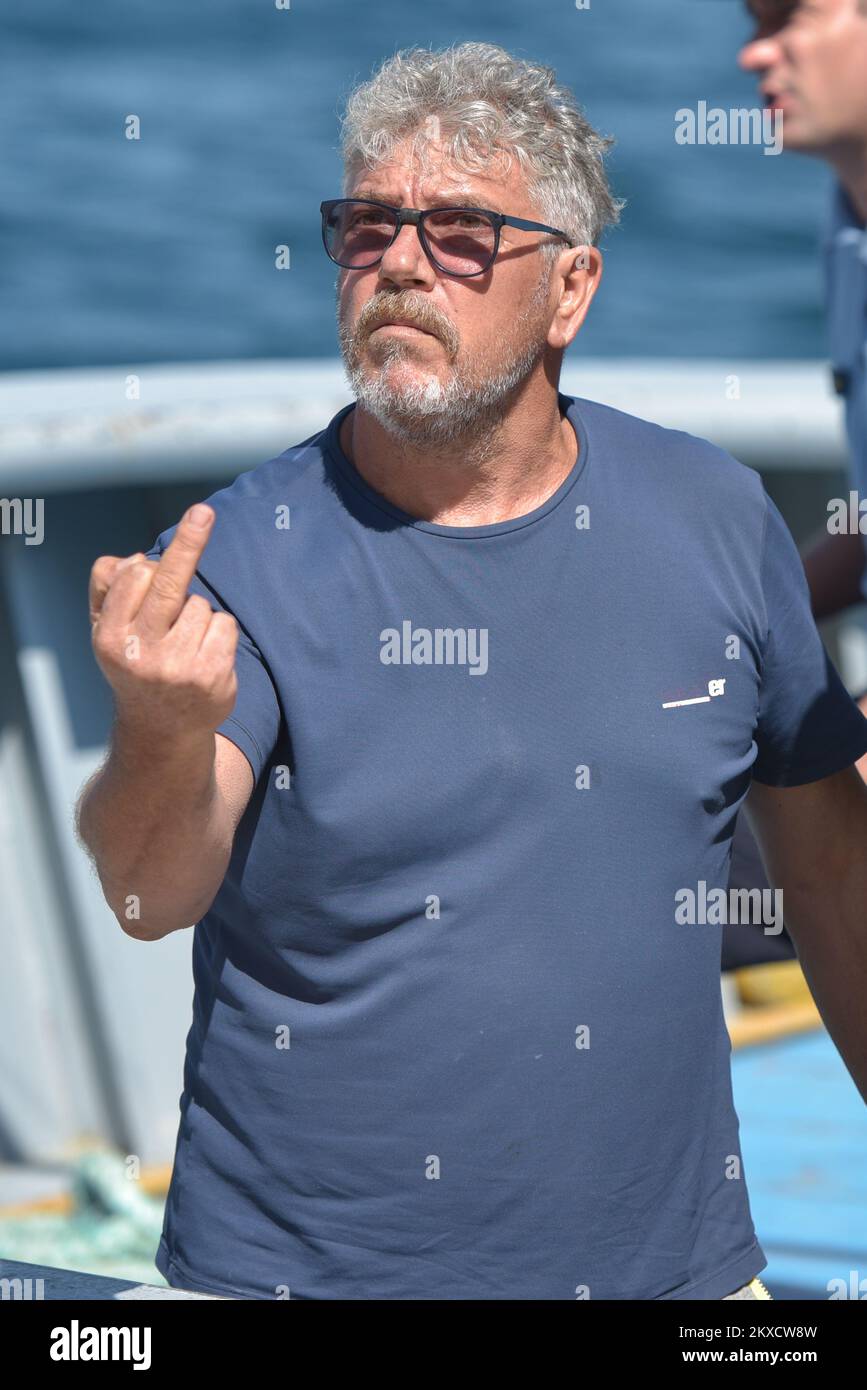 04.09.2019., Zadar The Italian fishing boat Mario LC was brought to