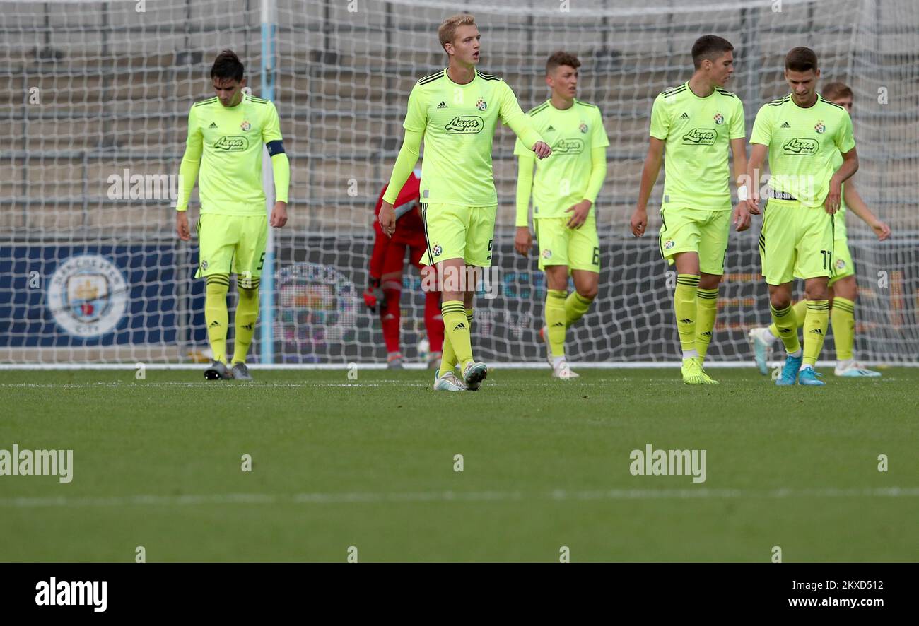 6th November 2019; Vozdovac Stadium, Belgrade, Serbia; UEFA Under 19 UEFA  Youth league football, FK Crvena Zvezda under 19s versus Tottenham Hotspur  under 19s; Harvey White and Jamie Bowden of Tottenham Hotspurs