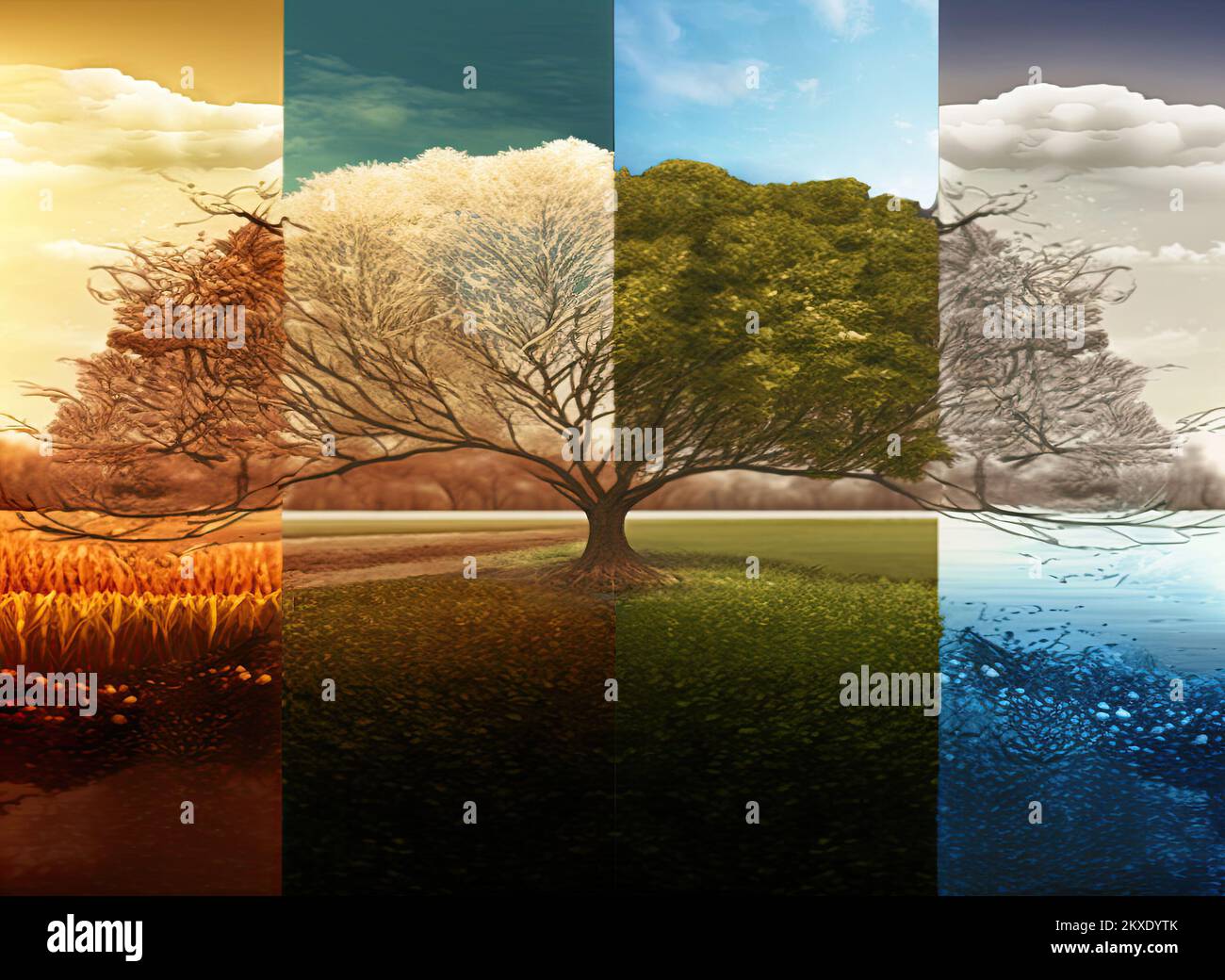 Collage water cycle hi-res stock photography and images - Alamy