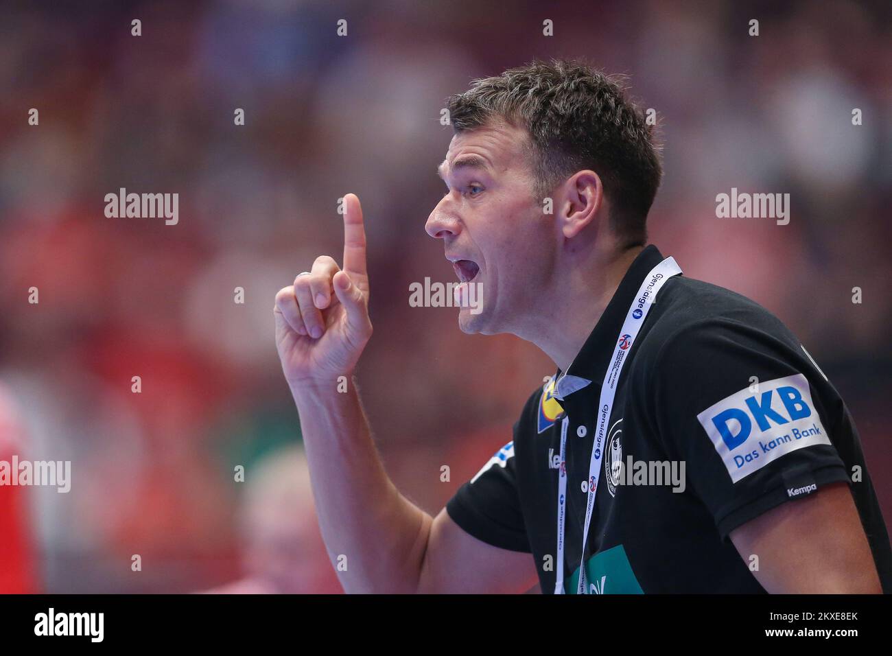 16.01.2020., Wiener Stadthalle, Vienna, Ausrtia - Men's EHF Euro 2020, Main Round, group 1, 1st round, Belarus - Germany. Coach of Germany Christian Prokop Photo: Luka Stanzl/PIXSELL Stock Photo