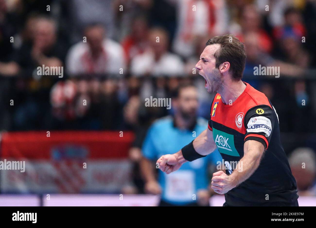 18.01.2020., Wiener Stadthalle, Bec, Austrija - Europsko rukometno prvenstvo, skupina I, 2. kolo, Hrvatska - Njemacka. Uwe Gensheimer. Photo: Luka Stanzl/PIXSELL Stock Photo