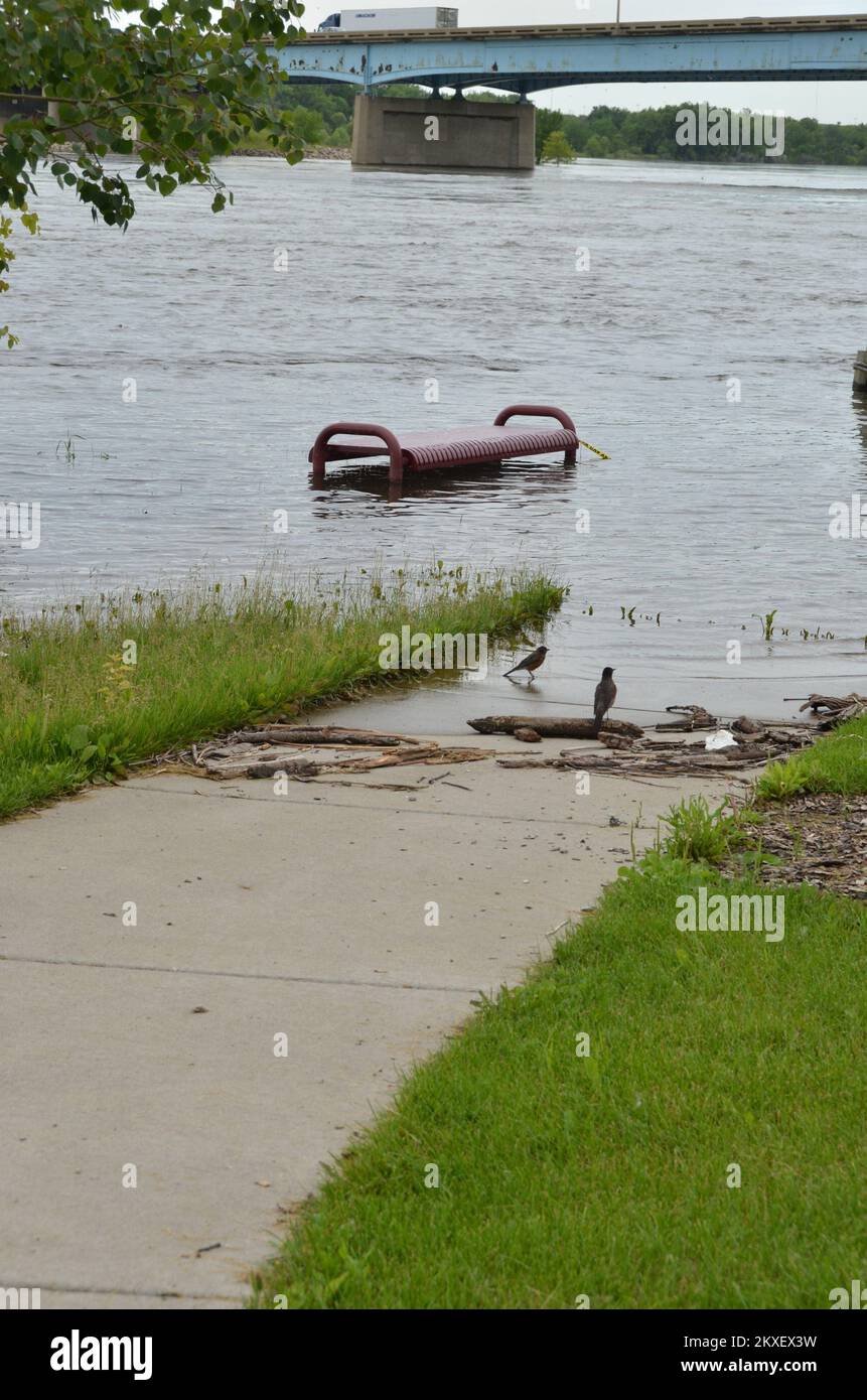 Flooding Bismarck, N. D. , July 10, 2011 A boat off of River Road is
