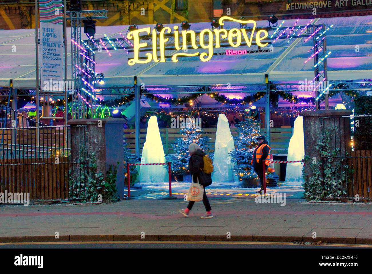 Glasgow, Scotland, UK 30th November, 2022. Elfingrove at the