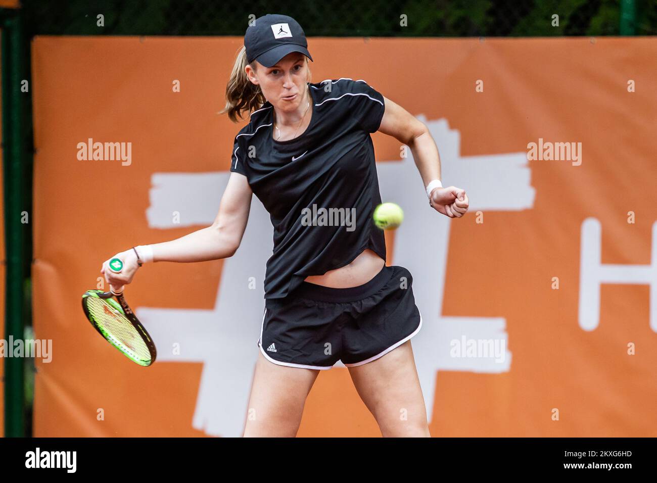 04.06.2020., Osijek, Croatia - Croatian Premier Tennis, humanitarian tournament organized by Donna Vekic and her family under the auspices of the Croatian Tennis Association. Donna Vekic vs Lea Boskovic, Photo: Davor Javorovic/PIXSELL Stock Photo