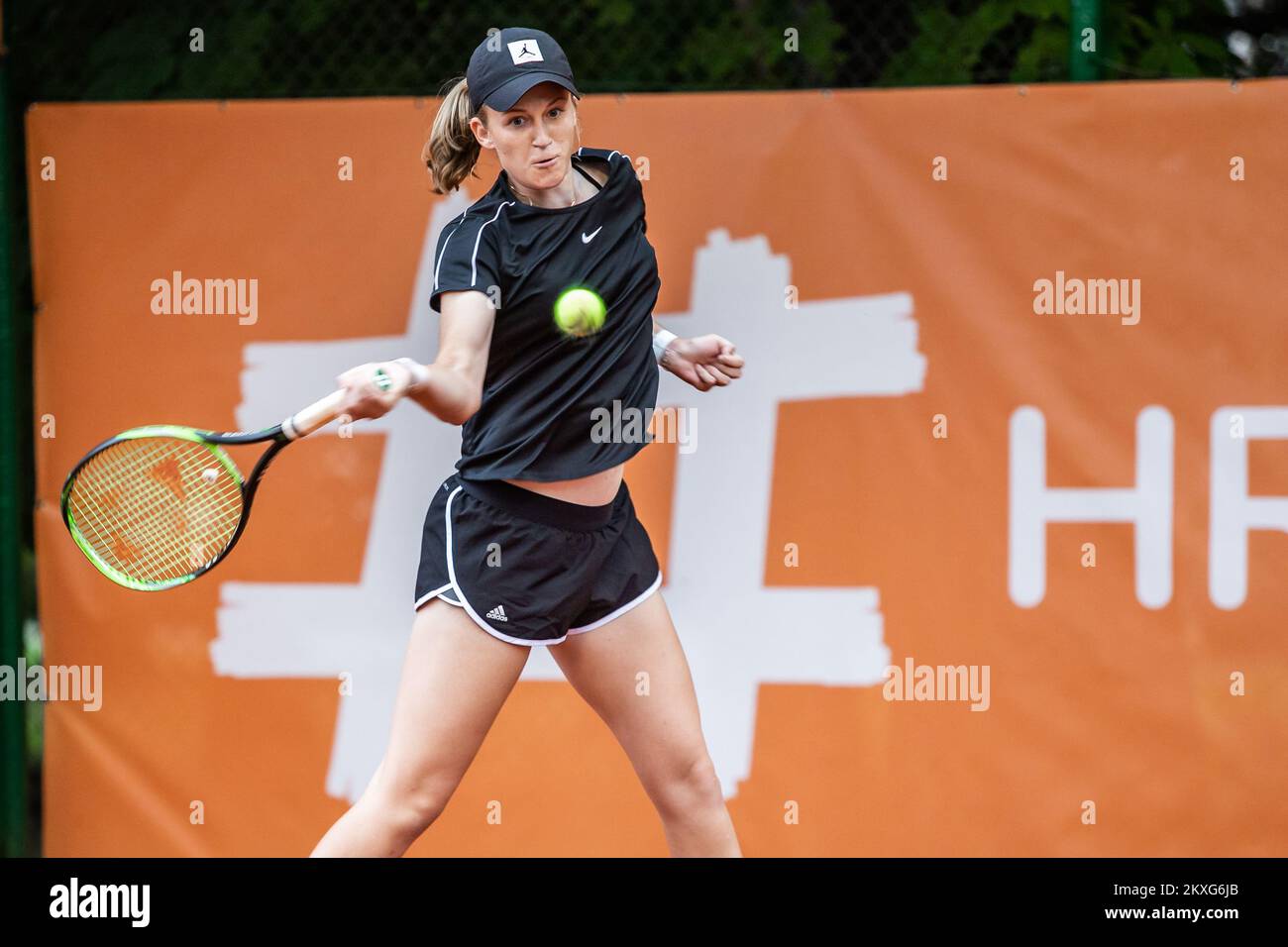 04.06.2020., Osijek, Croatia - Croatian Premier Tennis, humanitarian tournament organized by Donna Vekic and her family under the auspices of the Croatian Tennis Association. Donna Vekic vs Lea Boskovic, Photo: Davor Javorovic/PIXSELL Stock Photo
