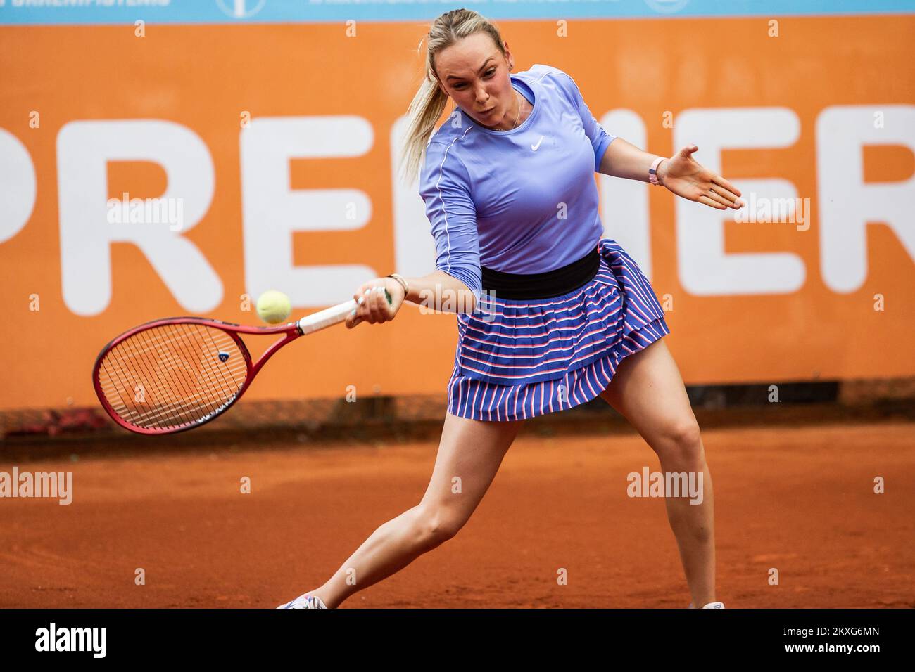 04.06.2020., Osijek, Croatia - Croatian Premier Tennis, humanitarian tournament organized by Donna Vekic and her family under the auspices of the Croatian Tennis Association. Donna Vekic vs Lea Boskovic, Photo: Davor Javorovic/PIXSELL Stock Photo