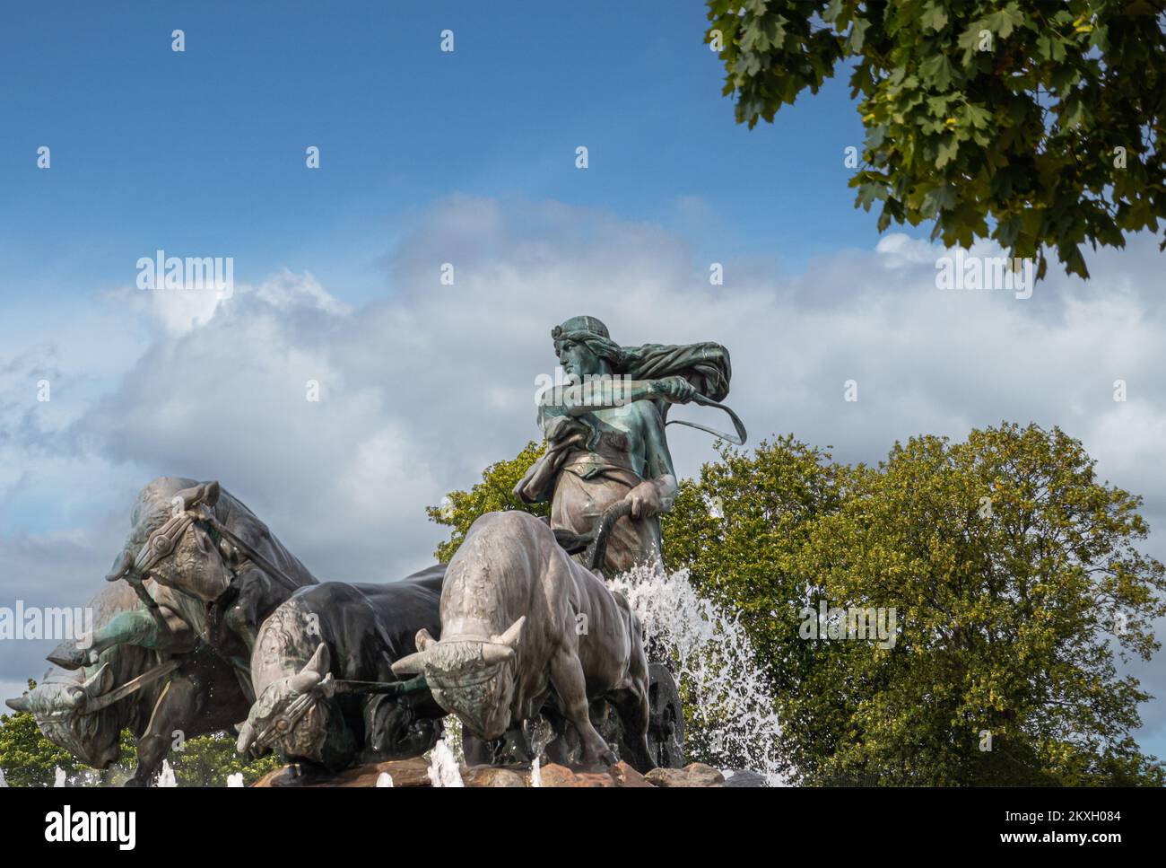 Copenhagen, Denmark July 24, 2022 Large bronze statue composition on