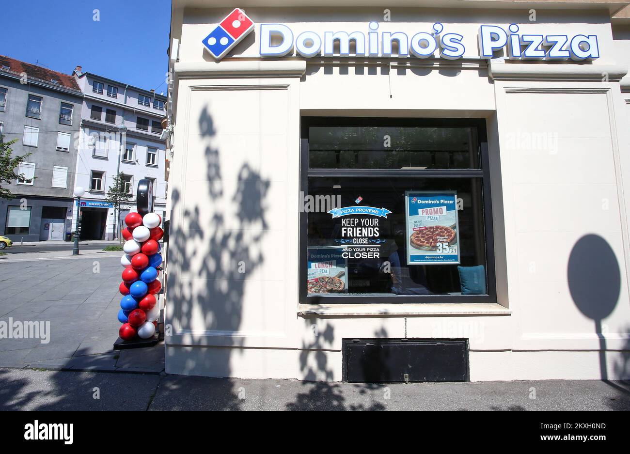 The first Domino's Pizza store in Croatia has opened in downtown Zagreb