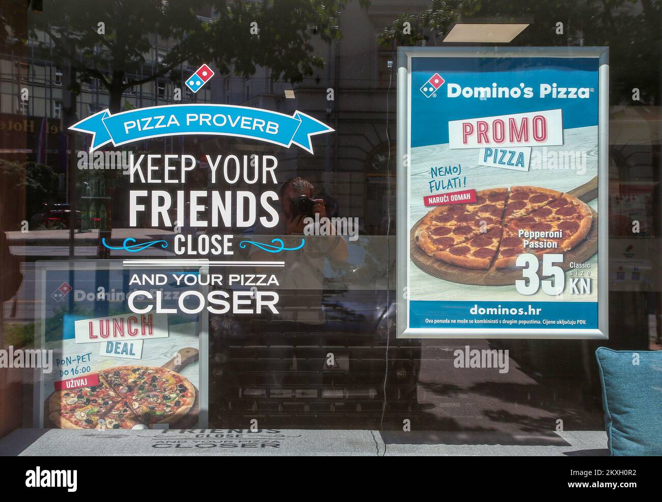 The first Domino's Pizza store in Croatia has opened in downtown Zagreb