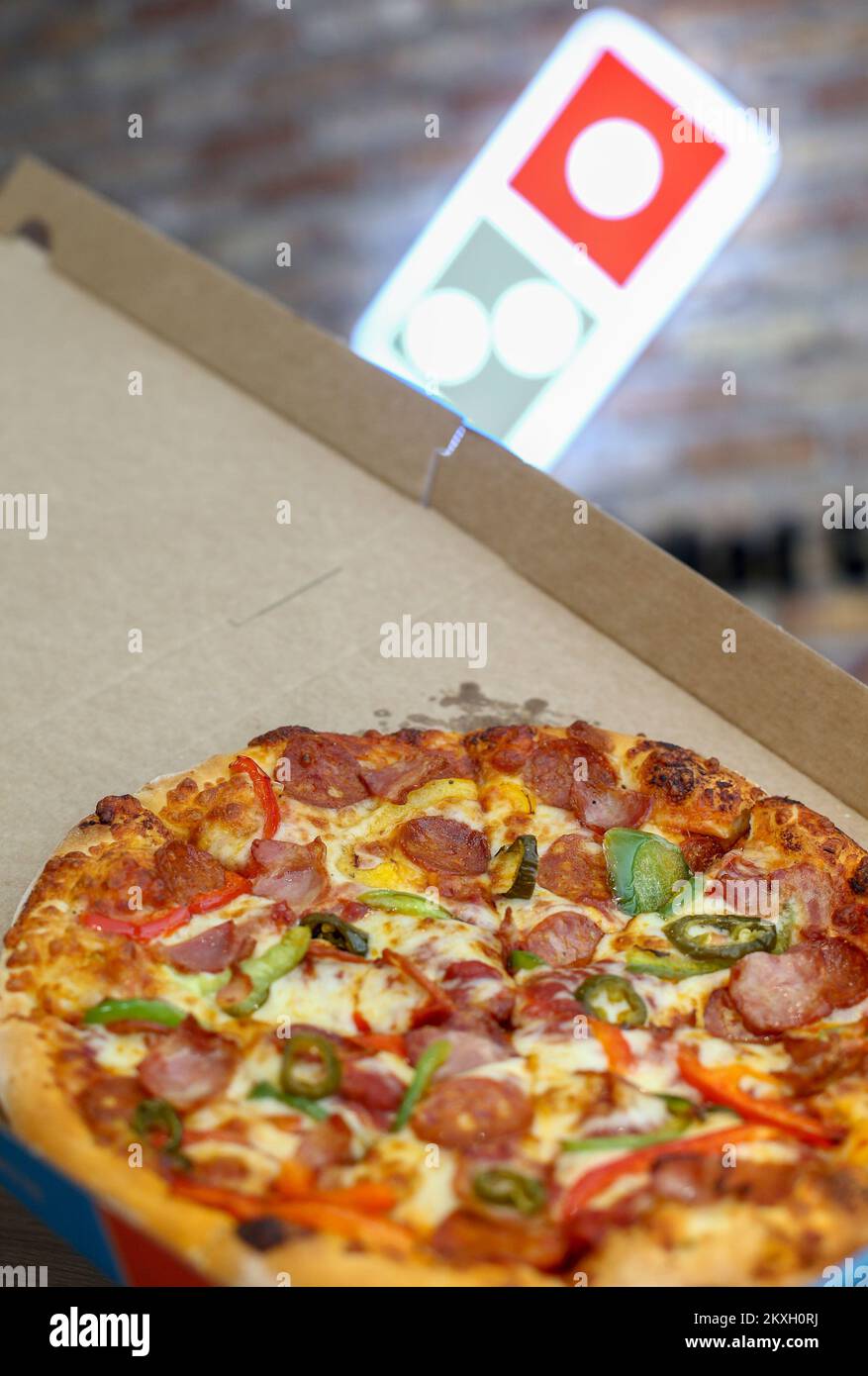 The first Domino's Pizza store in Croatia has opened in downtown Zagreb