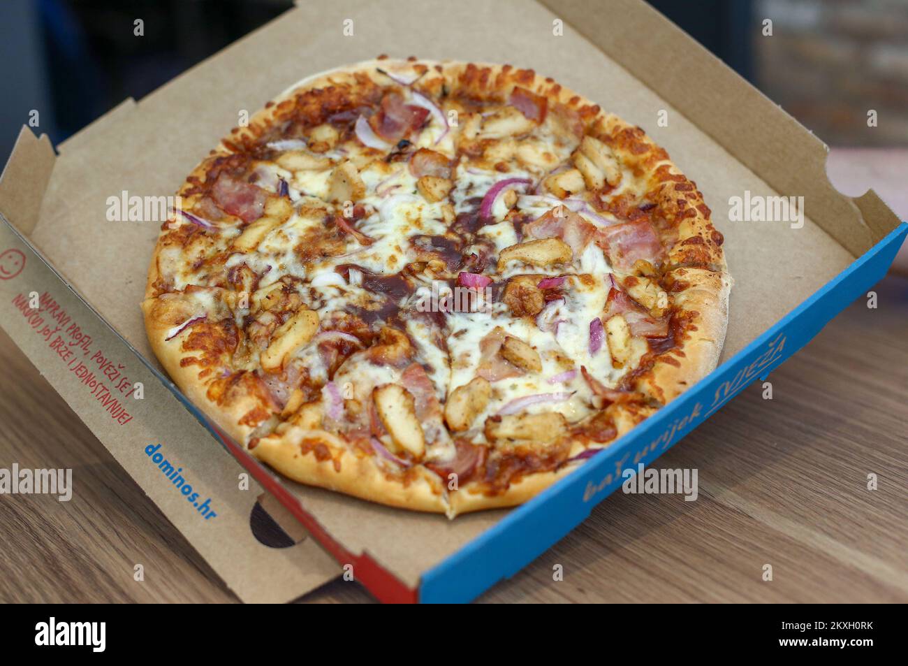 The first Domino's Pizza store in Croatia has opened in downtown Zagreb