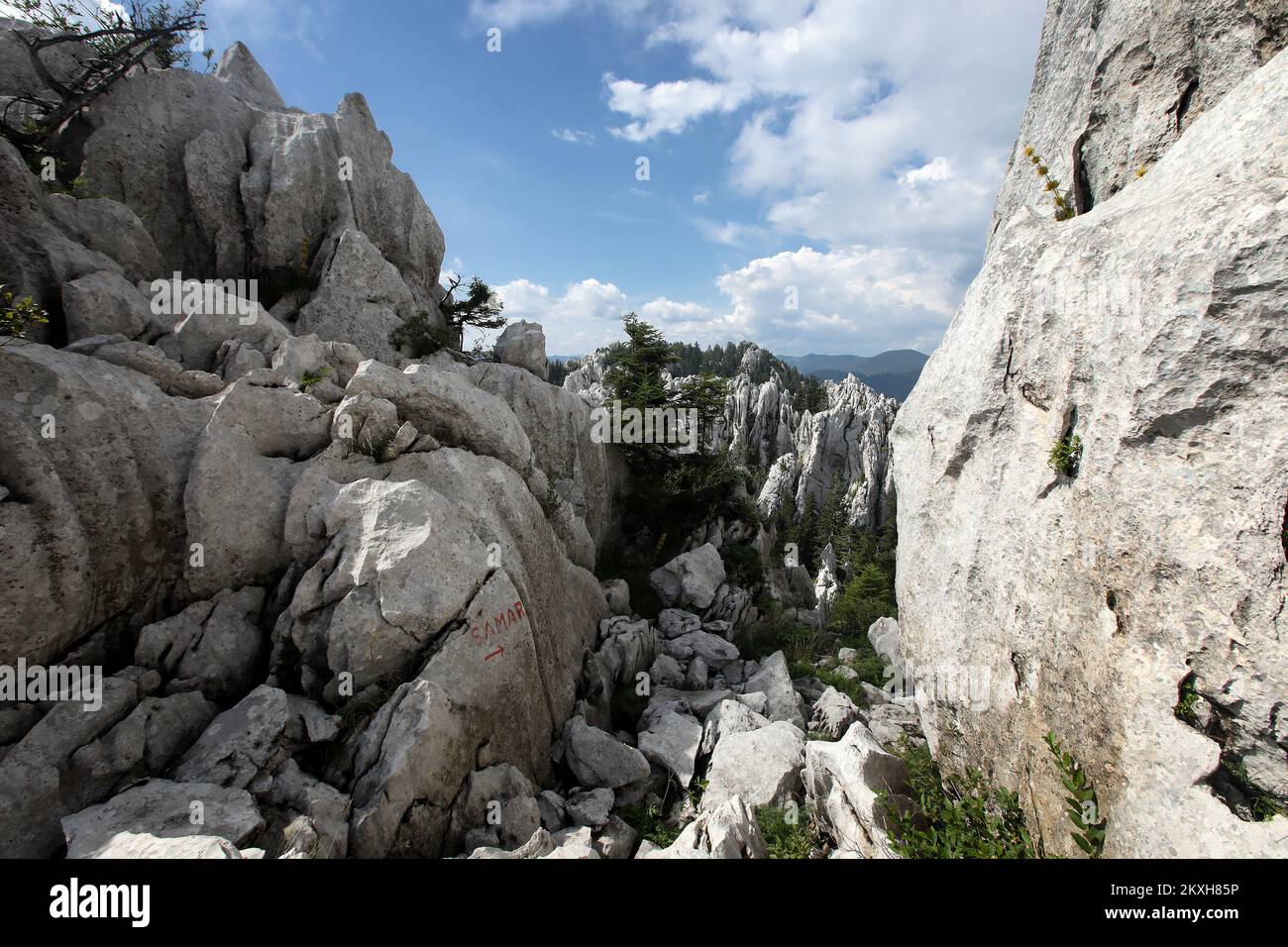 Velika Kapela shelters one of the most impressive landscapes in Croatia,  the White and Samarske Rocks. At many locations in White and Samarske Rocks  there are sharp and vertical forms, rising steeply