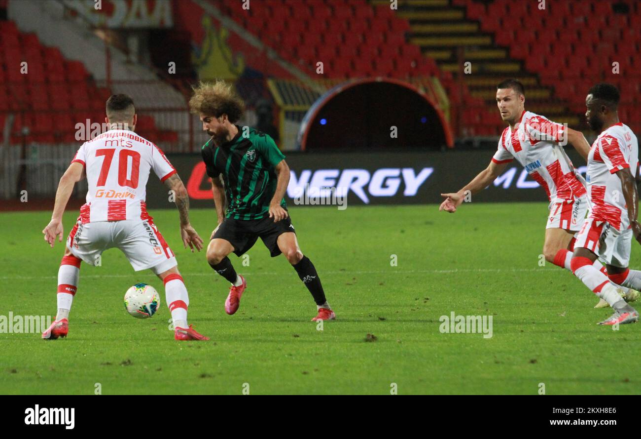The match of the first round of qualifications for the Champions League between FC Red Star Belgrade and Europa FC played at the 'Rajko Mitic' stadium in Belgrade, Serbia on August 18, 2020. Photo: Milos Tesic/ATA Images/PIXSELL Stock Photo