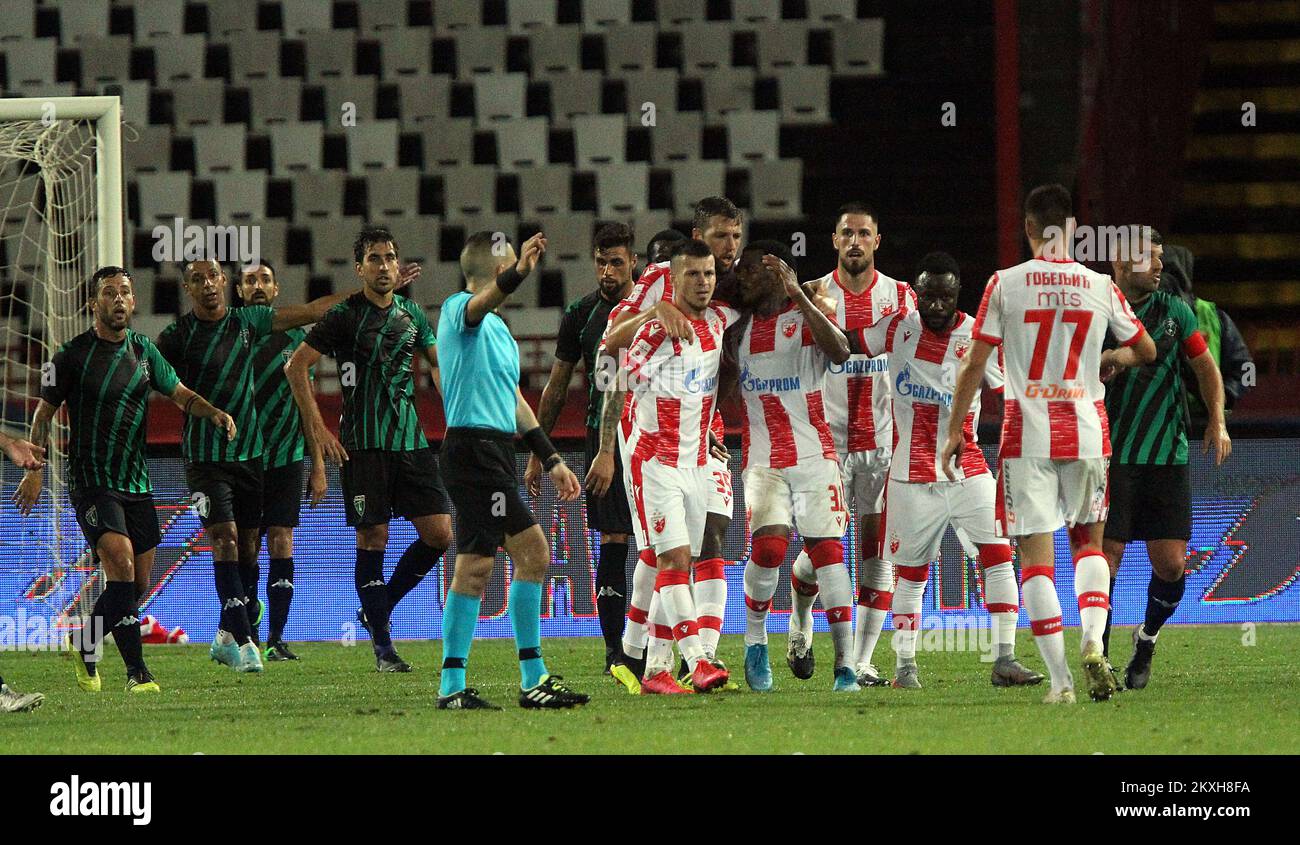 The match of the first round of qualifications for the Champions League between FC Red Star Belgrade and Europa FC played at the 'Rajko Mitic' stadium in Belgrade, Serbia on August 18, 2020. Photo: A.K./ATA Images/PIXSELL Stock Photo