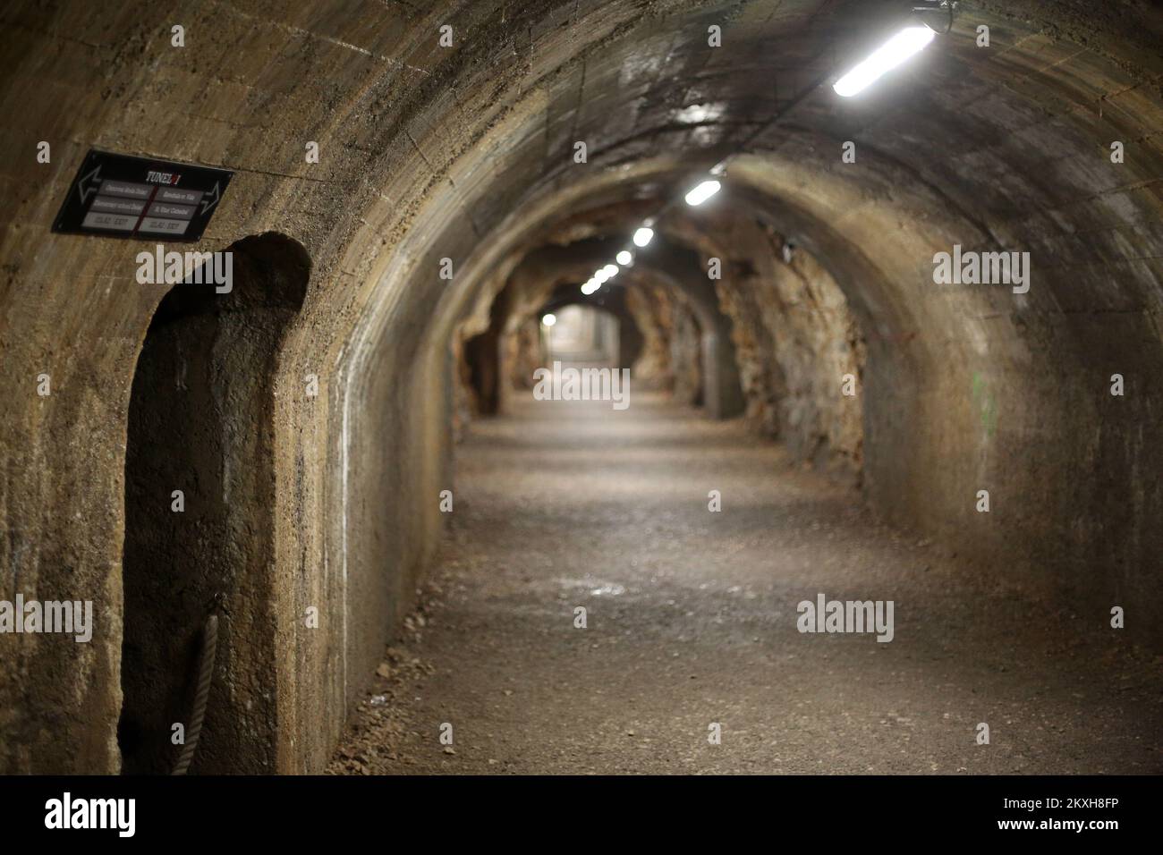 The Rijeka tunnel also known as TunelRi in Rijeka, Croatia on August 19, 2020. The tunnel was