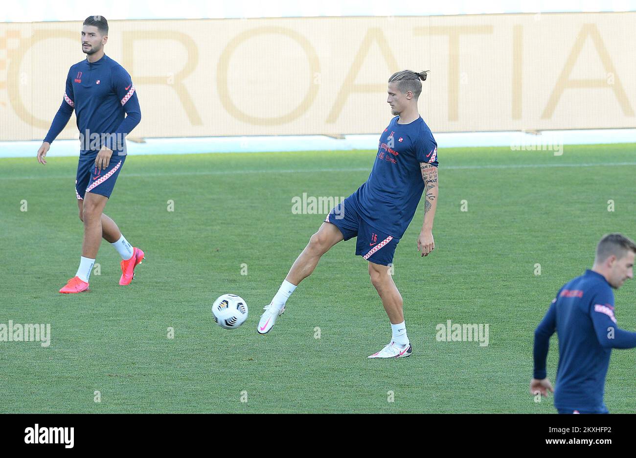 Tin Jedvaj during training of the Croatian national football team in Zagreb, Croatia on 3. September, 2020. before the matches in the League of Nations with Portugal and France. Photo: Marko Prpic/PIXSELL Stock Photo