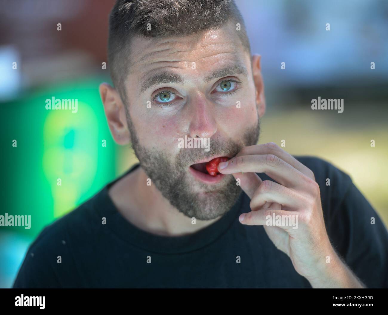 Chilli pepper eating contest hires stock photography and images Alamy