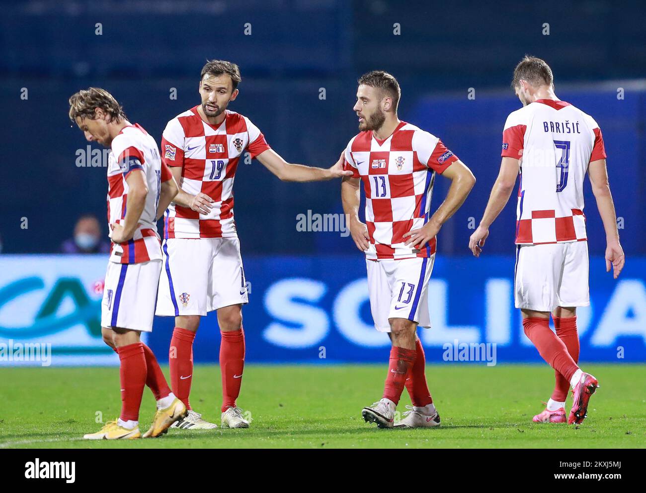 Ferro of Hajduk Split and Mislav Orsic of Dinamo Zagreb during the HT First  League match