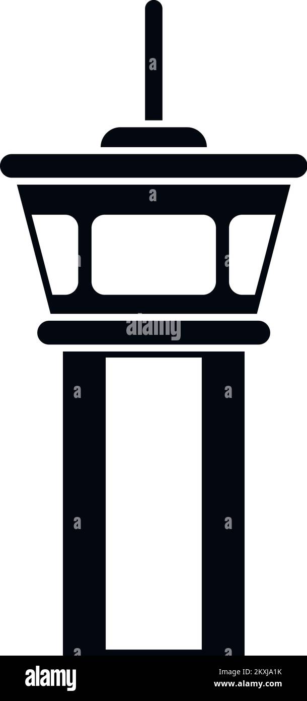 Airport tower icon Black and White Stock Photos & Images - Alamy
