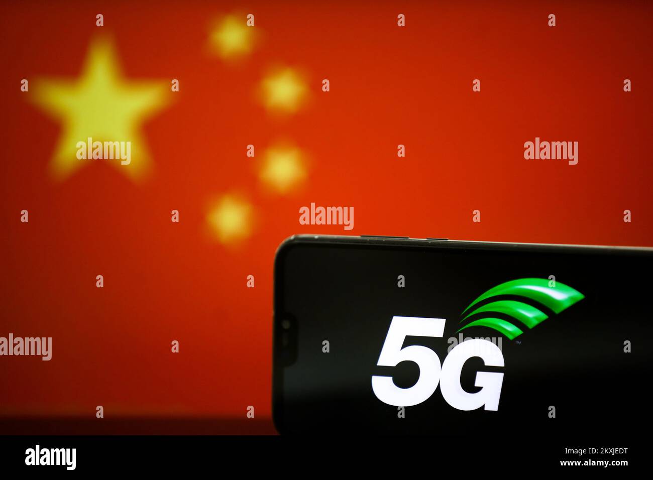 Illustration for 5G mobile network in Sarajevo, Bosnia and Herzegovina