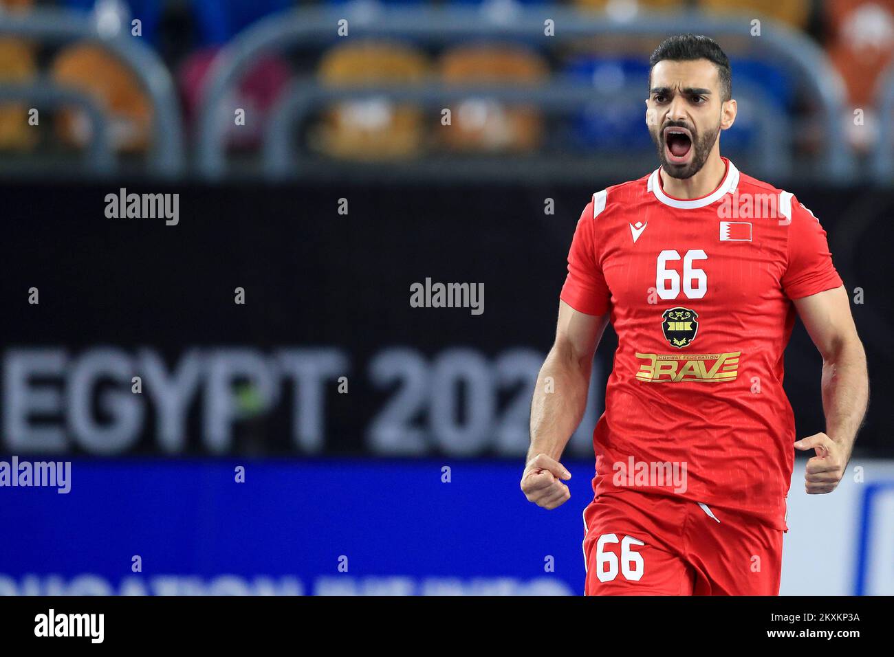 CAIRO, EGYPT JANUARY 23 Komail Mahfoodh of Bahrain during the 27th