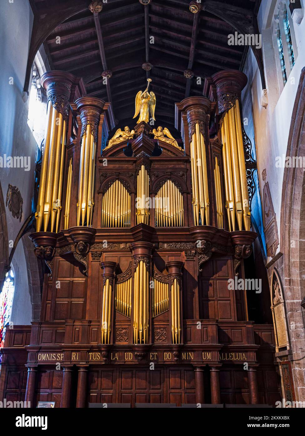 Organ of St Nicholas Cathedral, Newcastle upon Tyne, UK Stock Photo