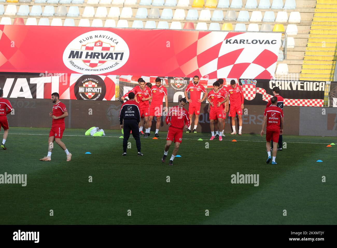 Malta national football team during training session at Rujevica