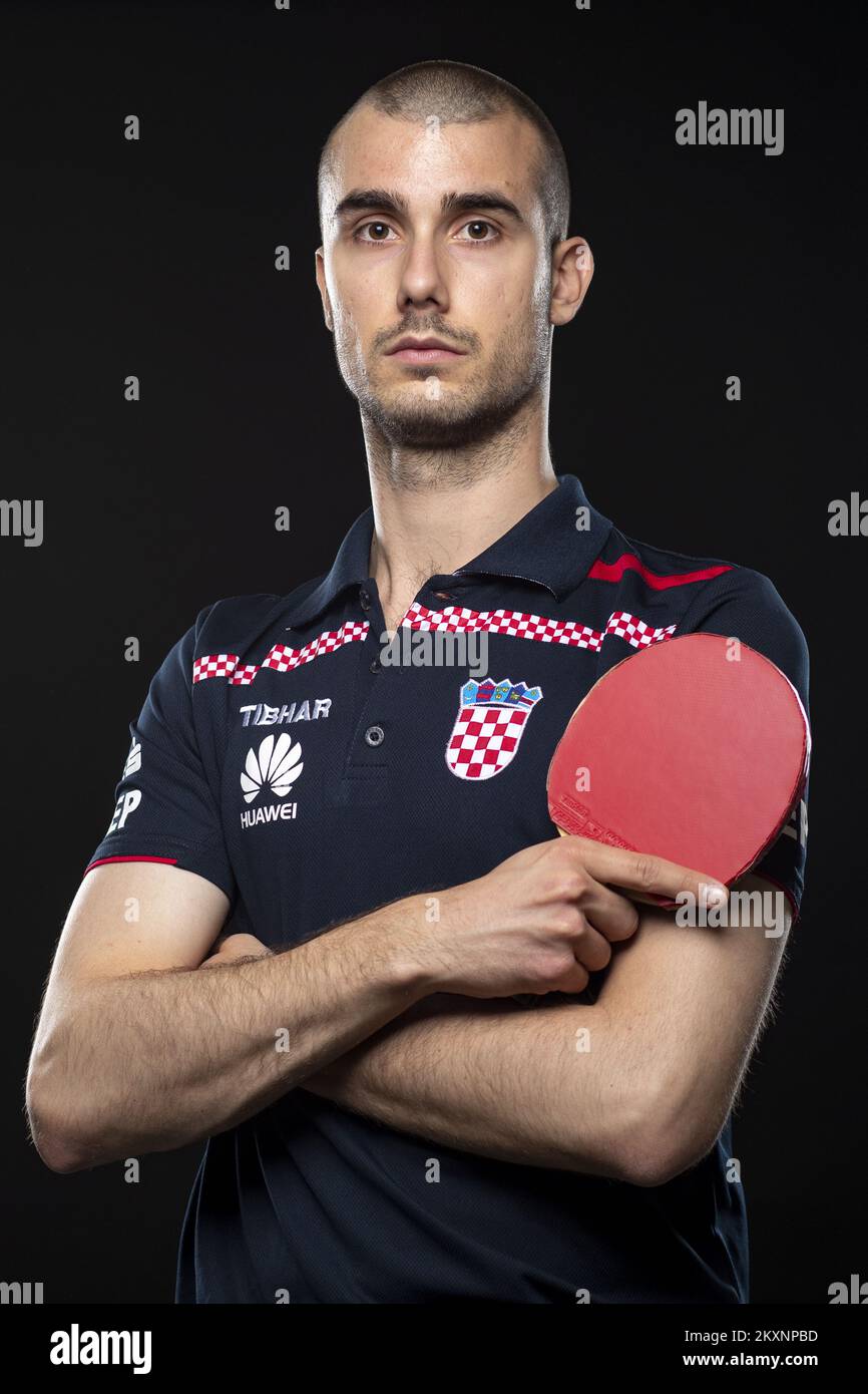 Croatian national table tennis team member Tomislav Pucar, with the