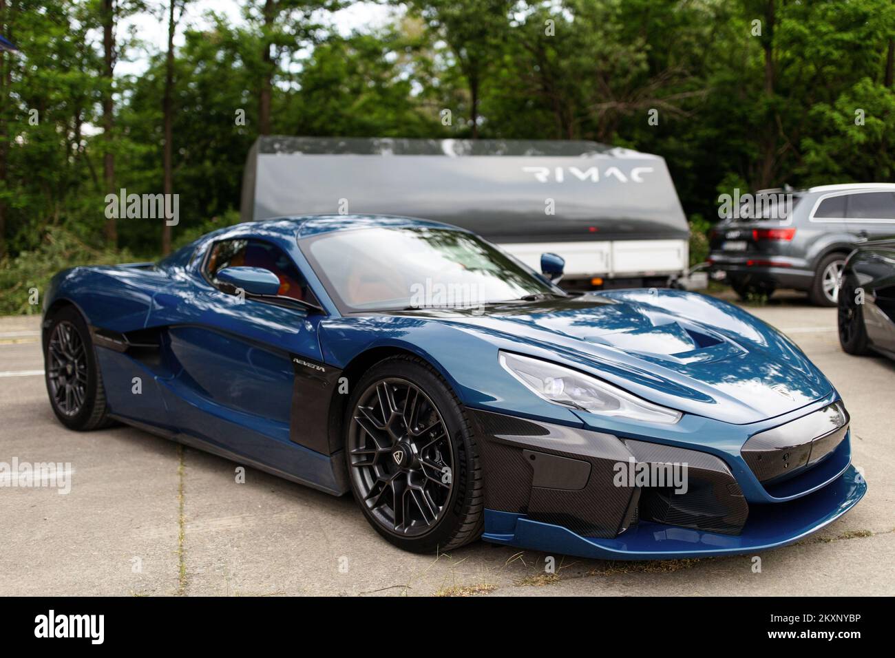 Pink Rimac Car Luxury car Nevera of Mate Rimac can be seen on Rally Pink Wing in ...