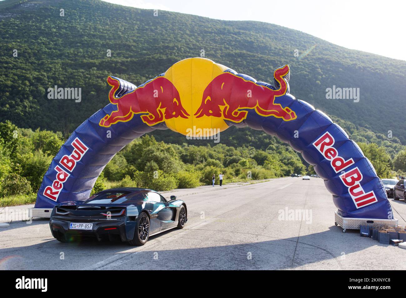 Pink Rimac Car Luxury car Nevera of Mate Rimac can be seen on Rally Pink Wing in ...