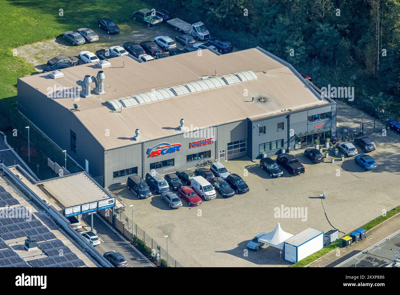 Aerial view, Ascar bodywork and paint shop, FriedrichEbertStraße