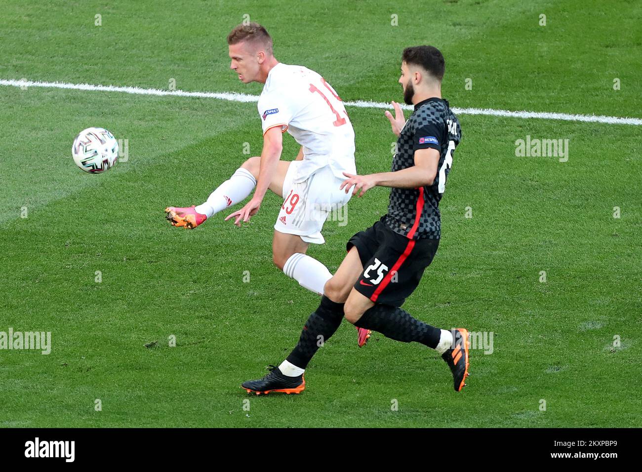 COPENHAGEN DENMARK JUNE 28 Dani Olmo Of Spain And Josko Gvardiol Of copenhagen-denmark-june-28-dani-olmo-of-spain-and-josko-gvardiol-of