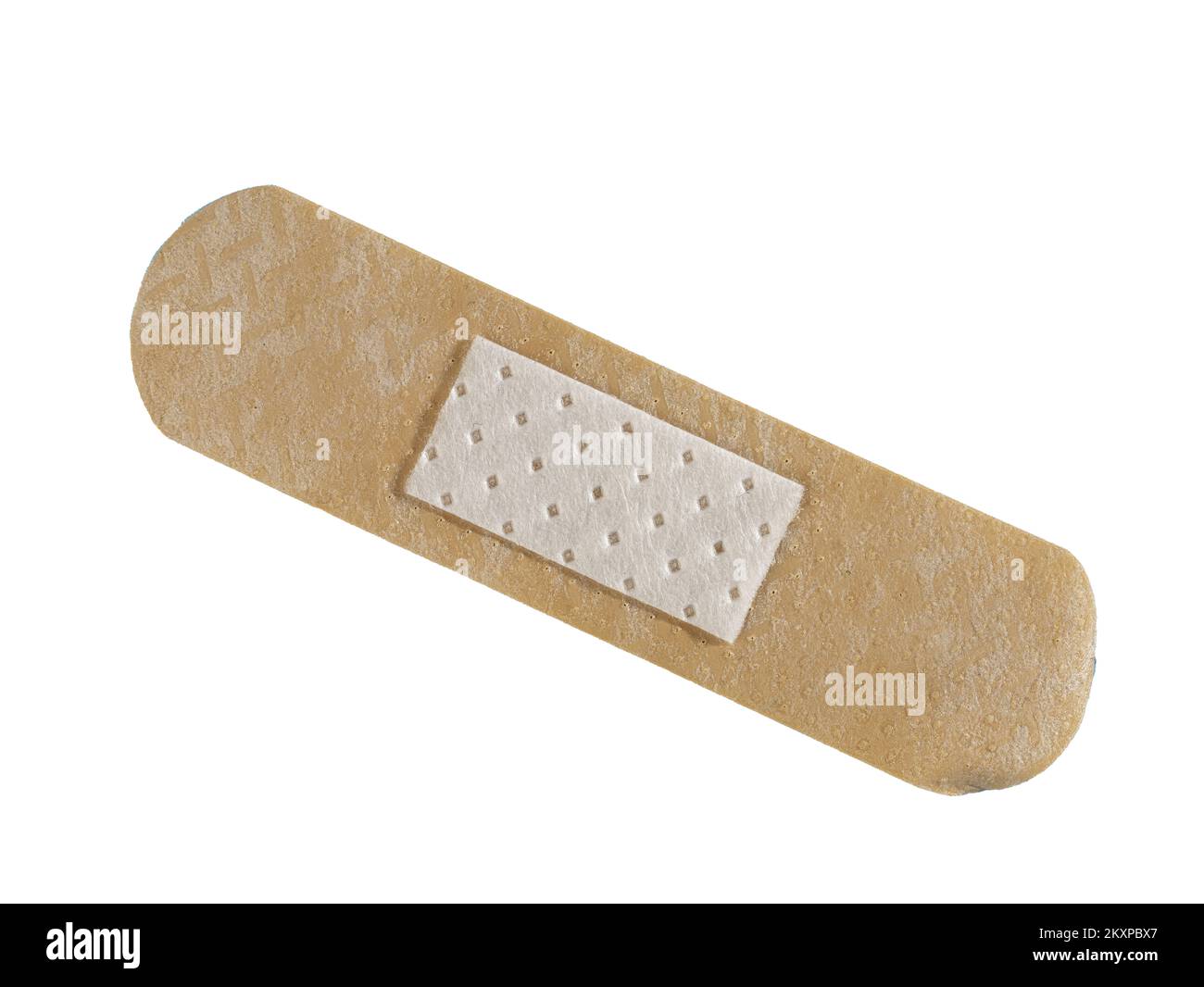 a plaster on a transparent surface Stock Photo