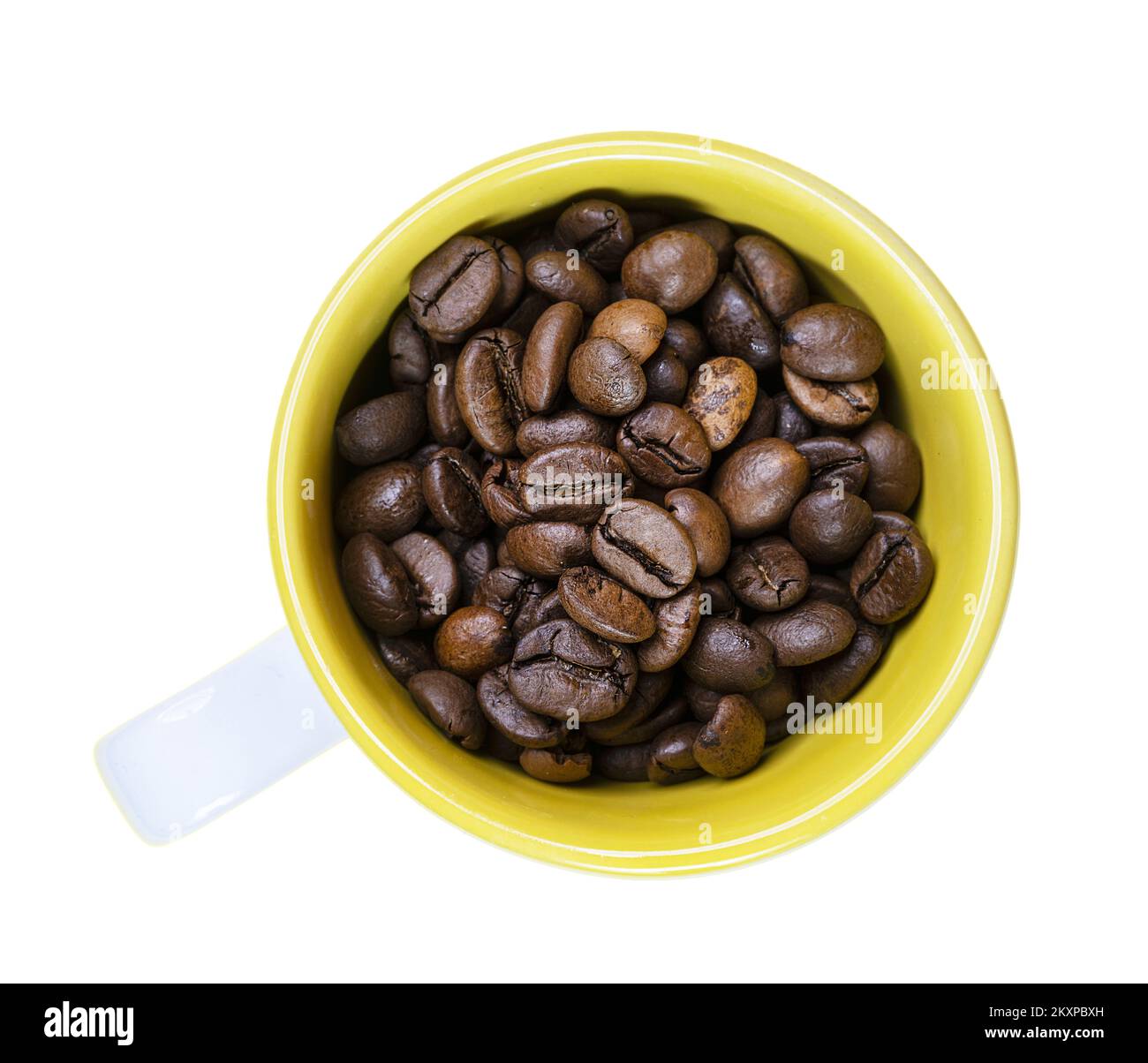 coffee beans in a cup Stock Photo