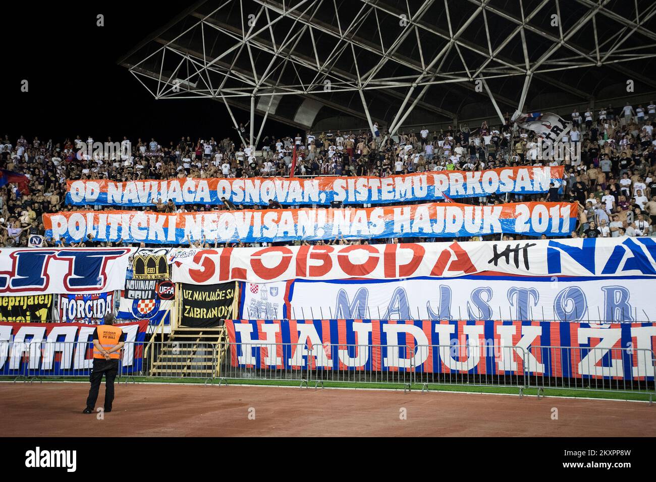 Stadium of Hajduk Split in Dalmatia, Split, Croatia. Hajduk Split stadium  is sports arena for football matches Stock Photo - Alamy