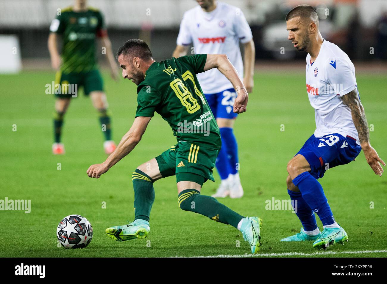 Amer Gojak of Dinamo Zagreb and Marko Livaja of Hajduk Split