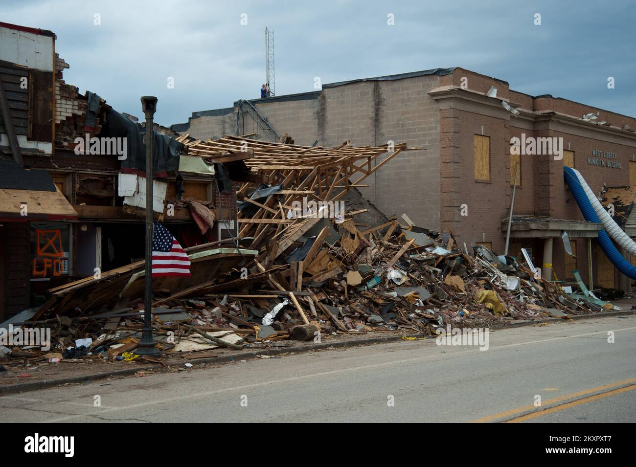 West Liberty Ky. heavily damaged.. Kentucky Severe Storms, Tornadoes