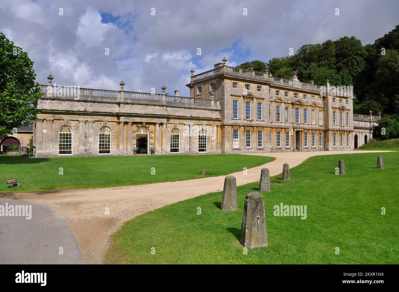 Dyrham Park House a baroque English country house with a deer park near the village of Dyrham in South Gloucestershire.Built for William Blathwayt in Stock Photo