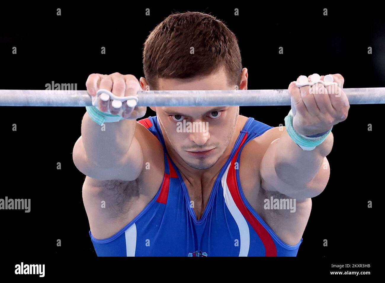 TOKYO, JAPAN - AUGUST 03: Tin Srbic of Team Croatia competes during the Men's Horizontal Bar Final on day eleven of the Tokyo 2020 Olympic Games at Ariake Gymnastics Centre on August 03, 2021 in Tokyo, Japan. Photo: Igor Kralj/PIXSELL Stock Photo