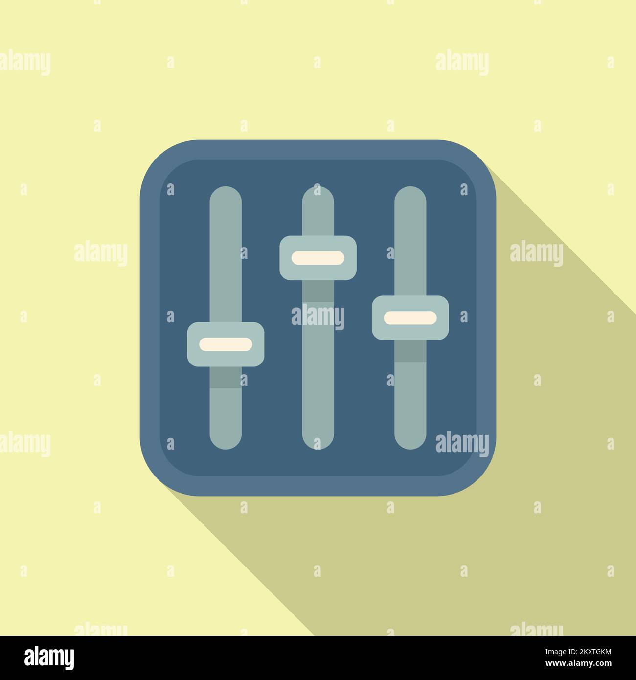 Equalizer icon flat vector. Web interface. Email phone Stock Vector ...