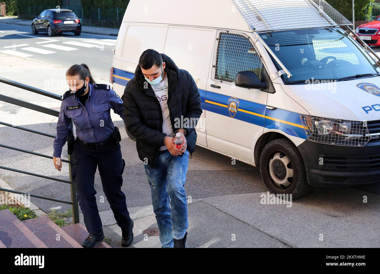Brazilian woman arrested in Zagreb for possession of cocaine is seen ...