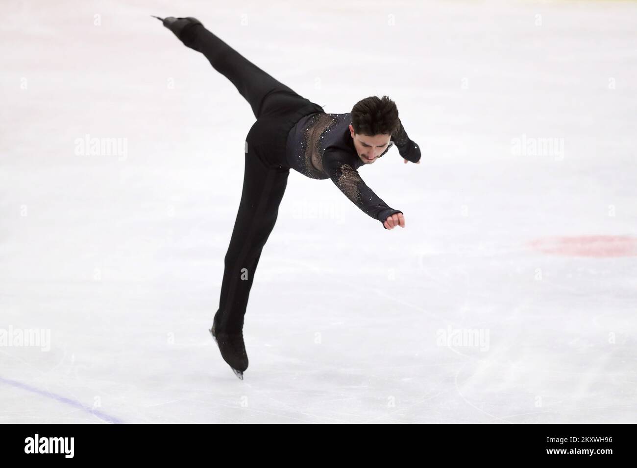 Daniel Samohin of Israel competes in the Men's Short Program during the