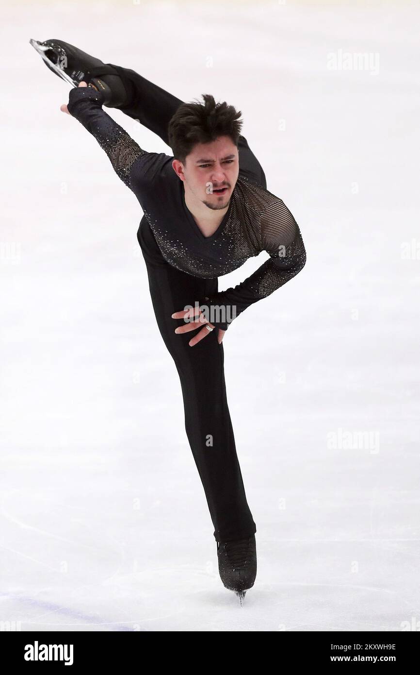 Daniel Samohin of Israel competes in the Men's Short Program during the